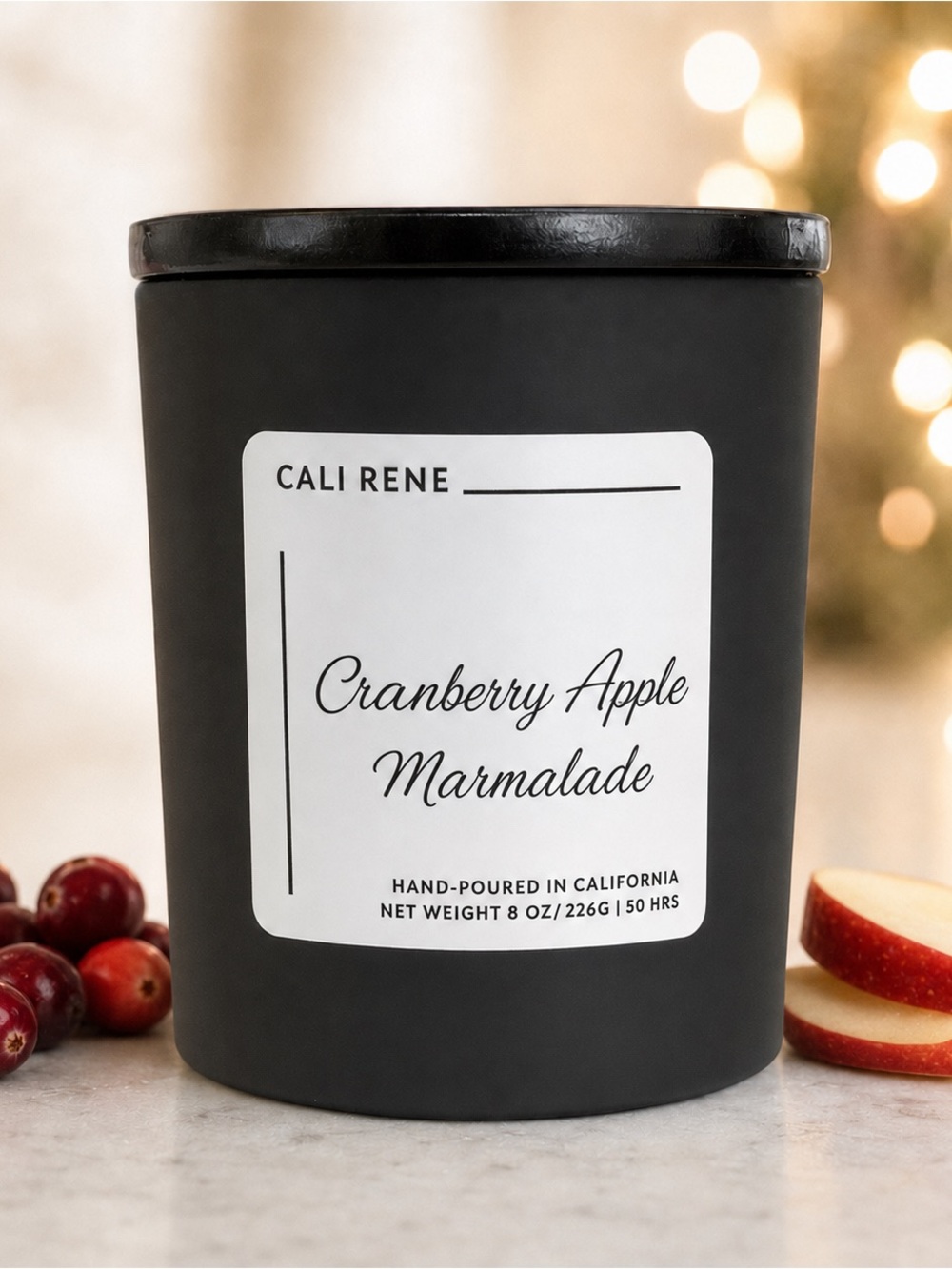 Cranberry Apple Marmalade Coconut Wax Candle 8 oz
